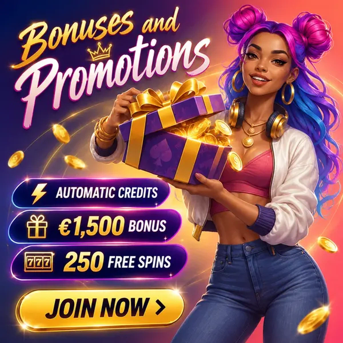 Promociones de bonos de Coolzino con anfitrión alegre presentando recompensas de caja de regalo premium